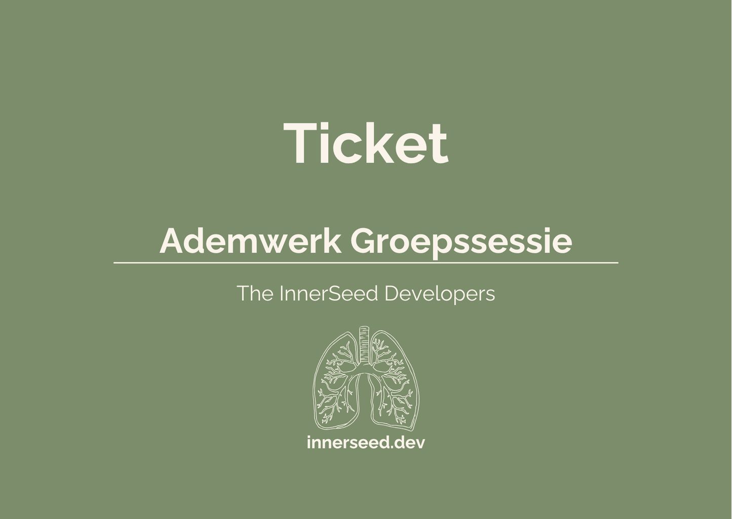 Ticket Ademwerk - Groepssessie