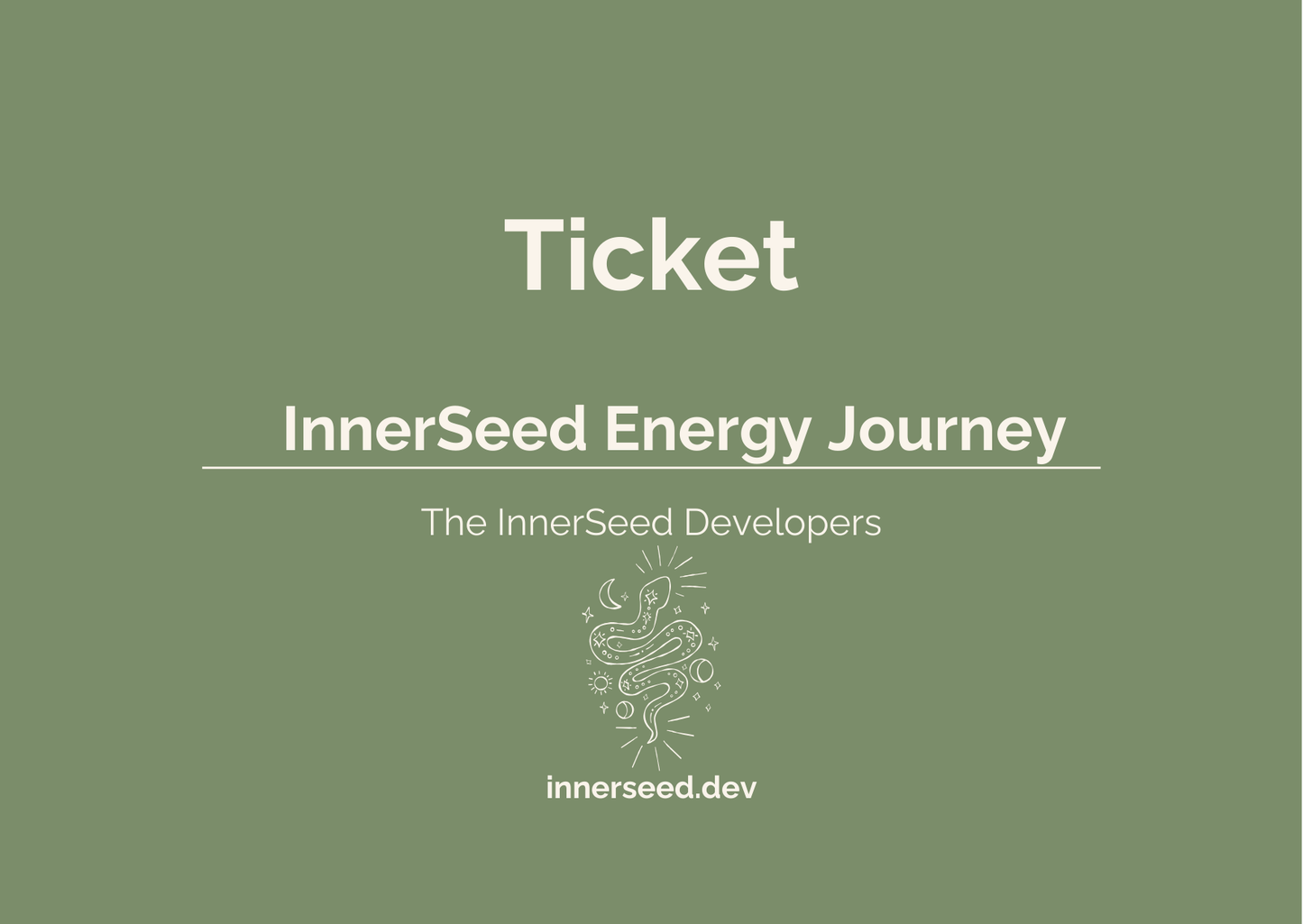 Ticket InnerSeed Energy Journey